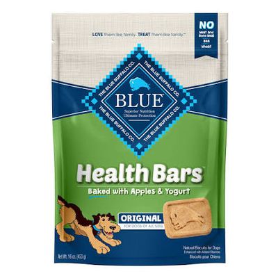 Blue Health Bars Baked with Apples and Yogurt