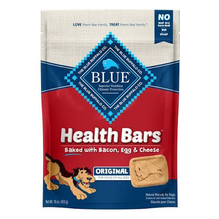 Blue Health Bars Baked with Bacon, Egg and Cheese