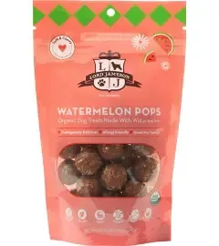 LJ Organic Treats WaterMelon Pops (Watermelon &amp; Blueberry) 6 oz