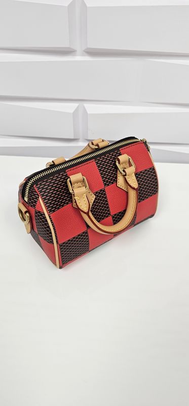 Louis Vuitton Nano Speedy Bandoulière Damier Pop Red