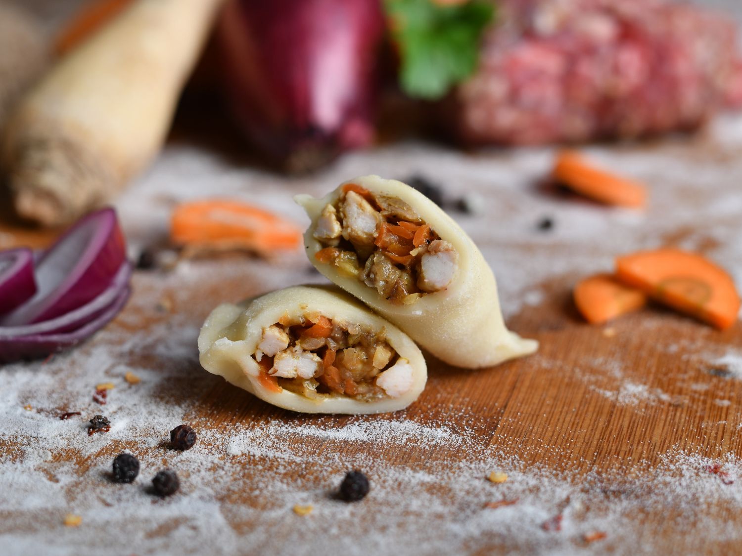 Pierogi z kurczakiem (1kg)