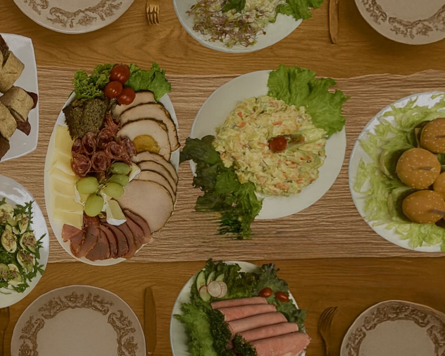 Zestaw obiadowy z zimną płytą | Opcja 2 | Od 5 osób