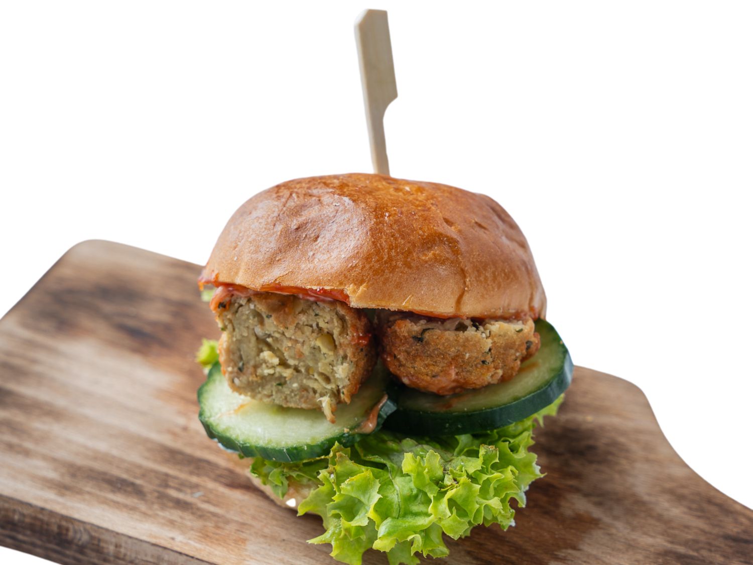 Mini burger z aromatycznym falafelem