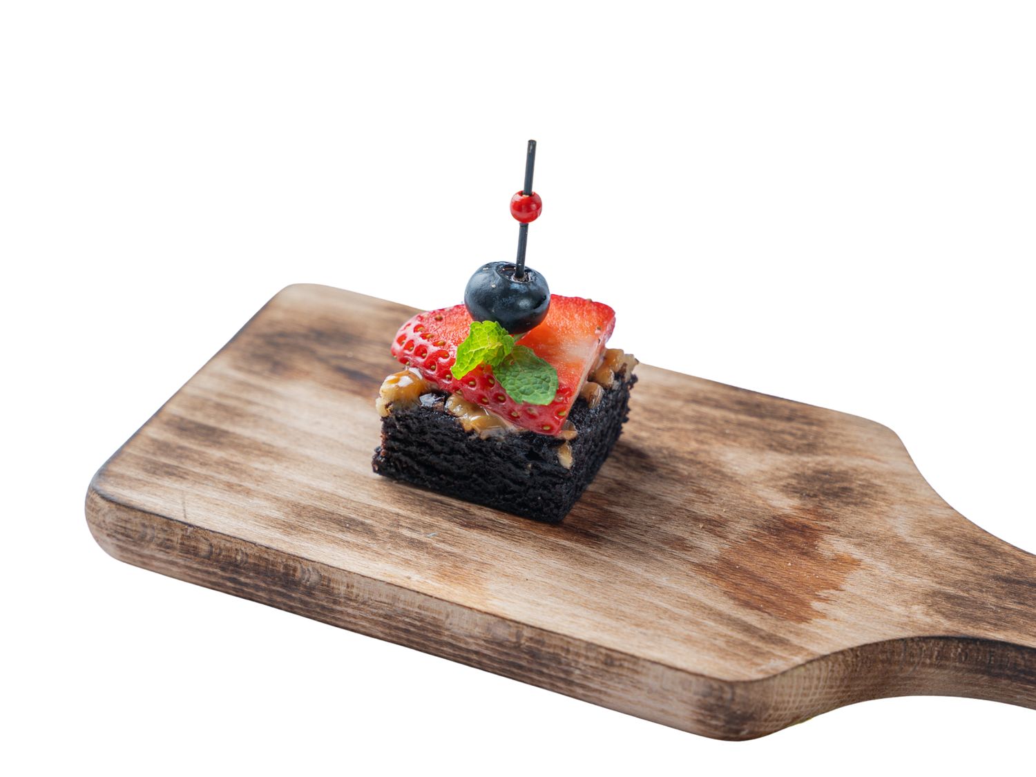 Deser Brownie z frużeliną wiśniową