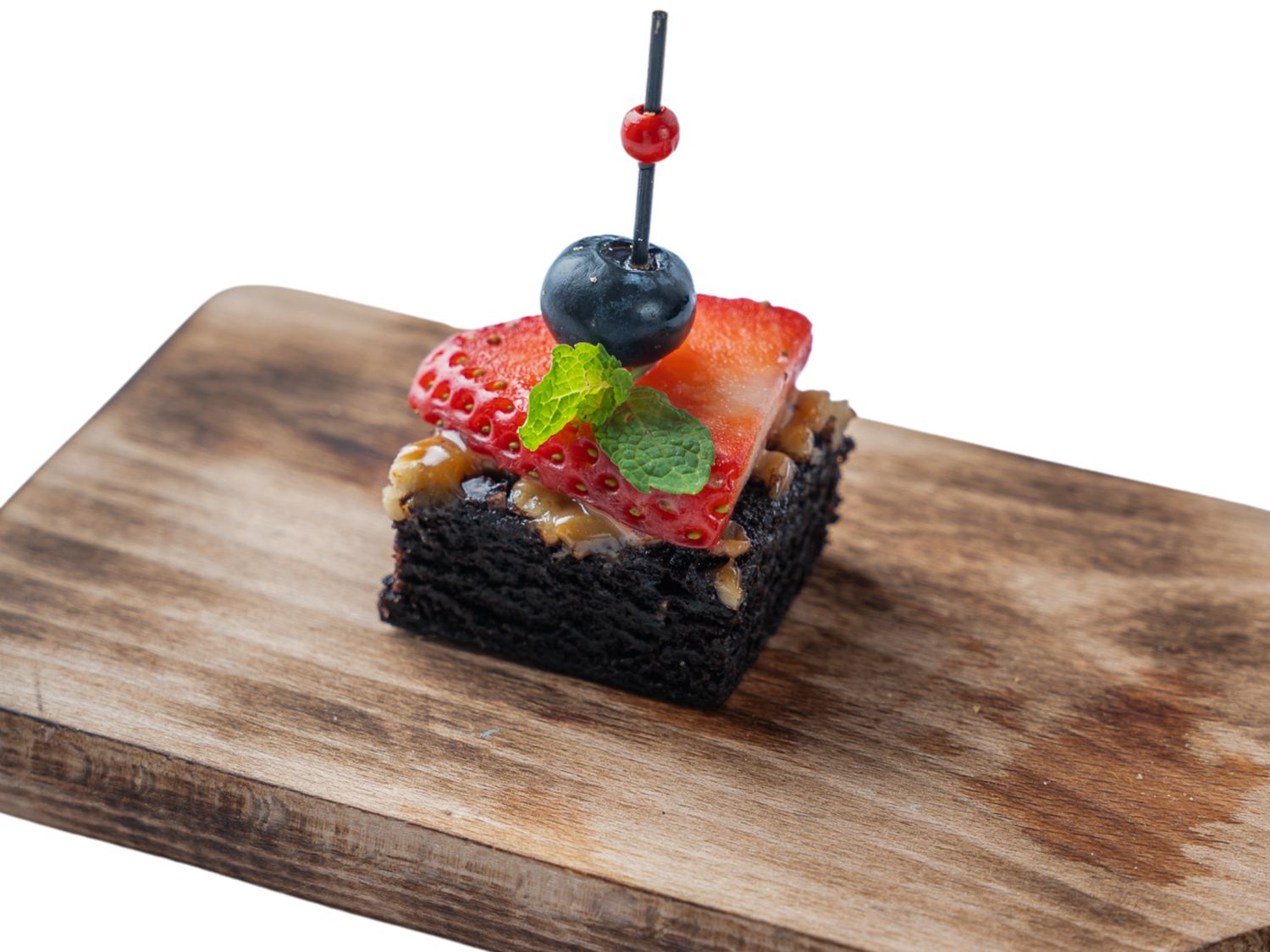 Deser Brownie z frużeliną wiśniową