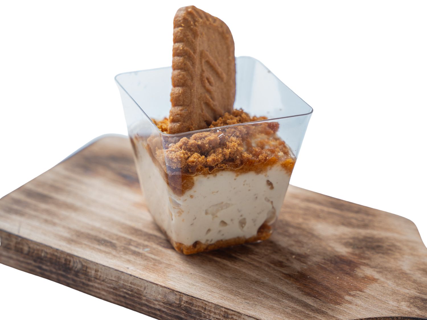 Deser Lotus z kremem i ciasteczkami