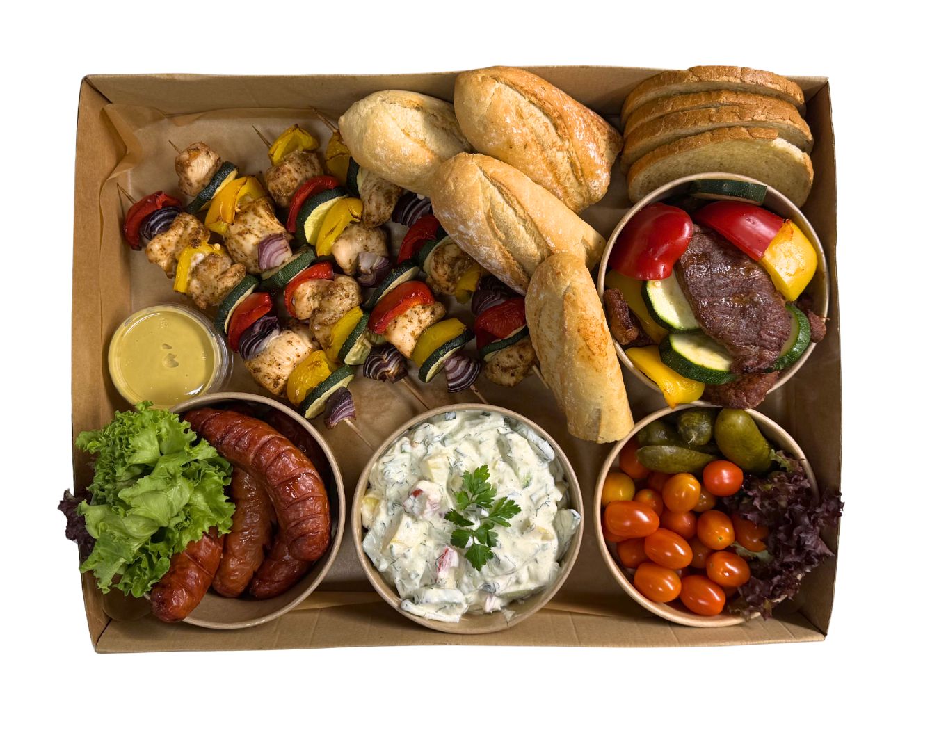 BOX grillowy z rusztu