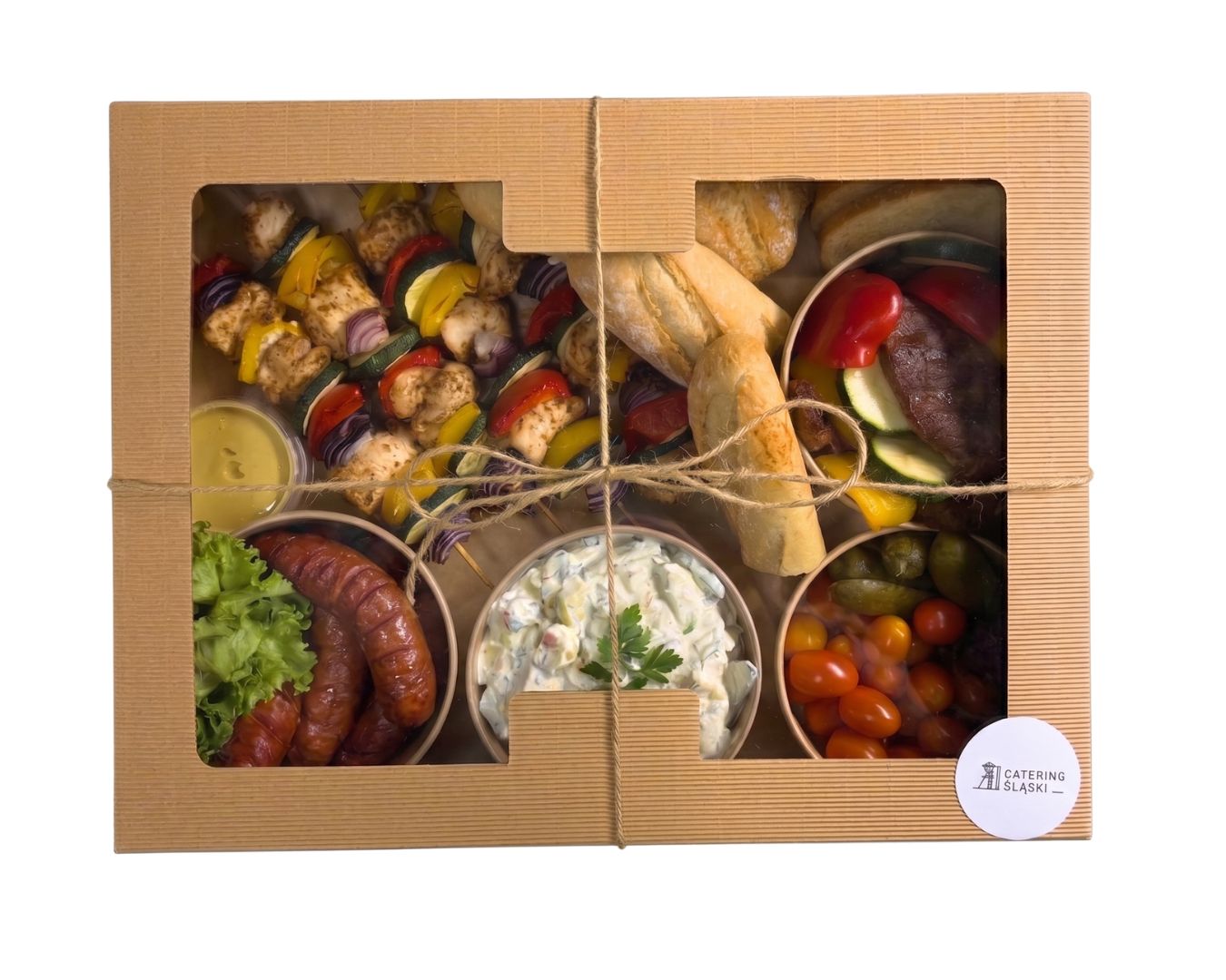 BOX grillowy z rusztu