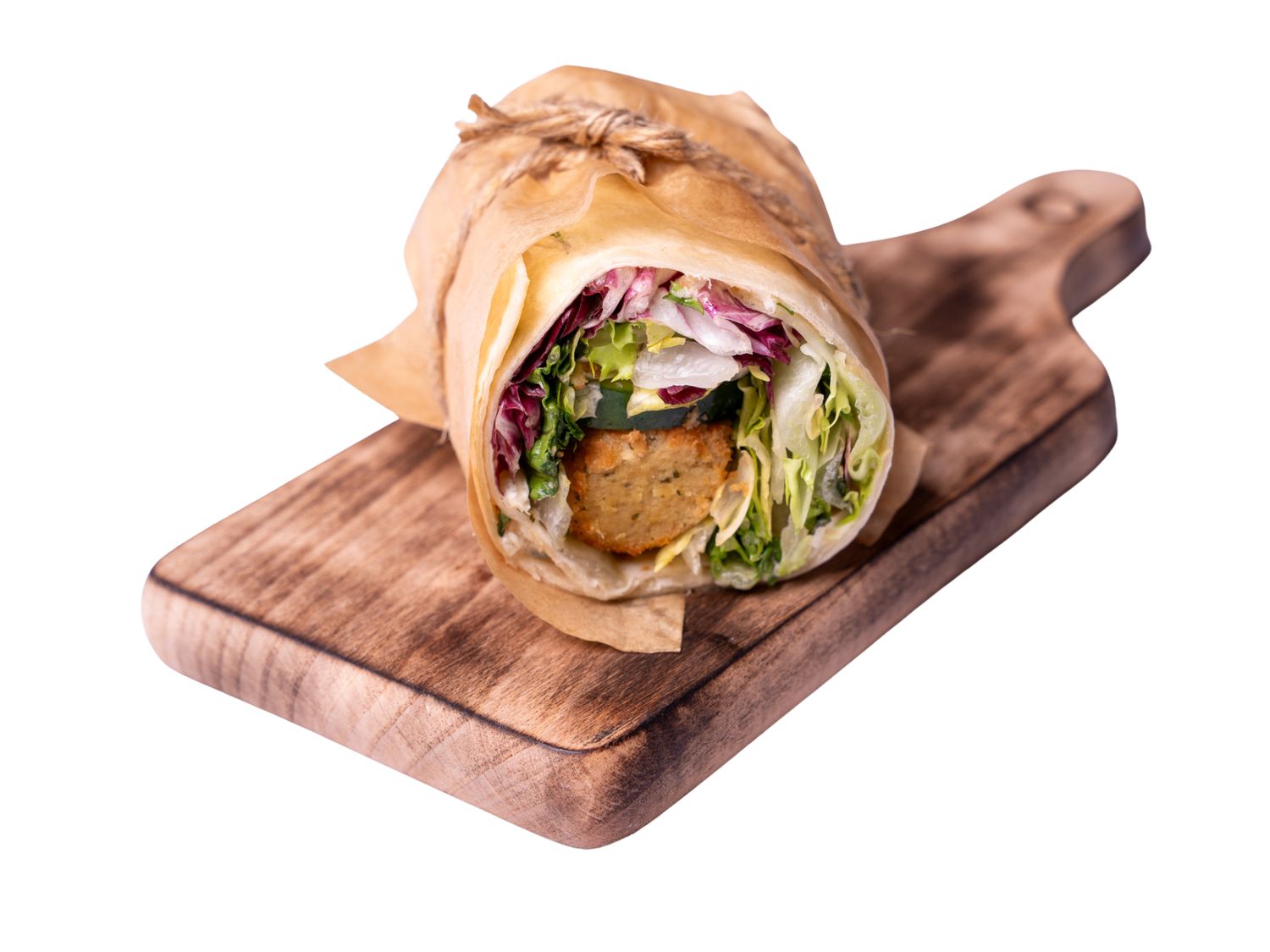 Wrap z falafelem i warzywami