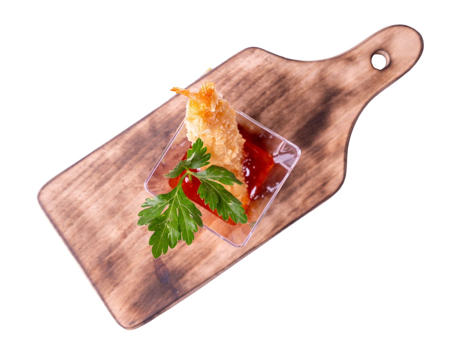 Krewetka w panko z sosem sweet chilli