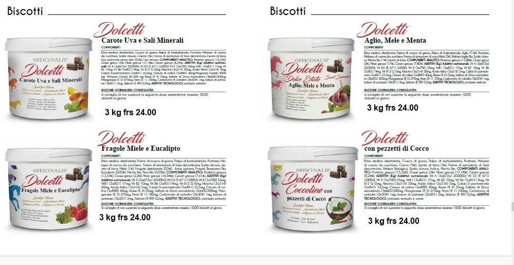 Officinali DOLCETTI SECCHIO da 3 kg da 3 kg