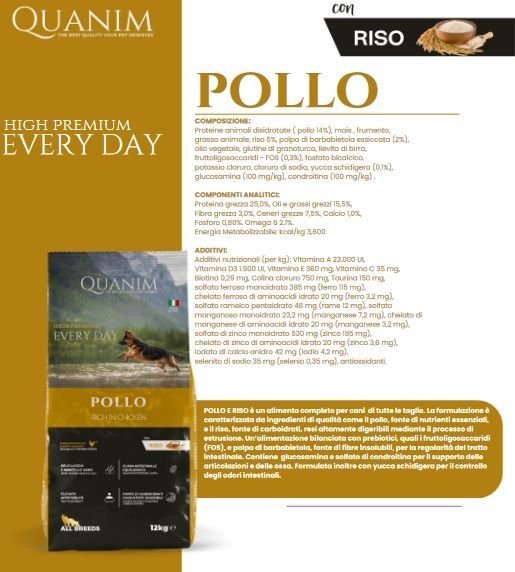 Super Premium Quanim Pollo 12 kg