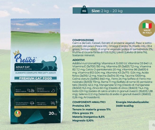 Prelibè Pesce Verdure 2 kg