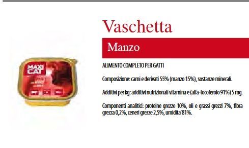 Maxi Cat Terrina Manzo 100gr 32pz