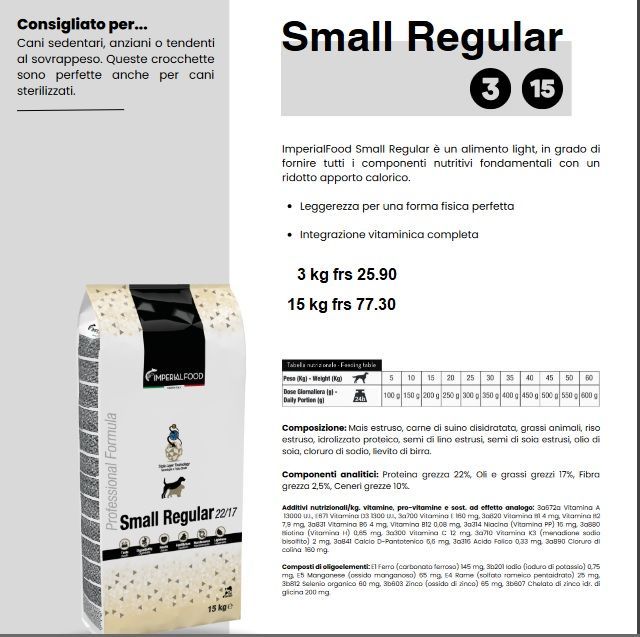 Imperialfood Smal Regular 15kg