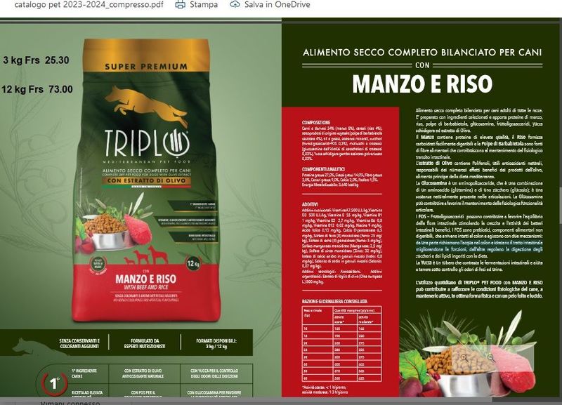 Triplo Pet Manzo&Riso 3 kg