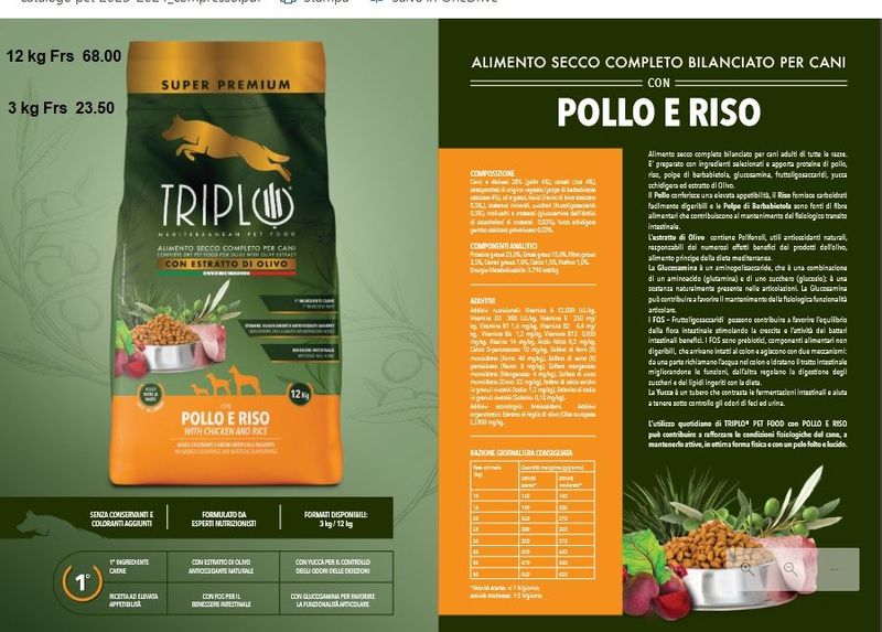 Triplo Pet Pollo&Riso 12 kg