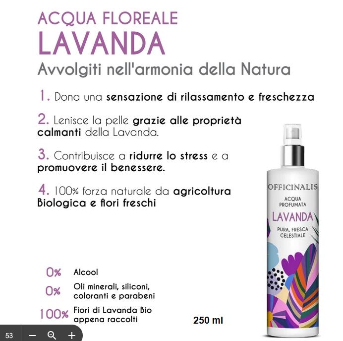 officinalis ACQUA FLOREALE LAVANDA 250 ml