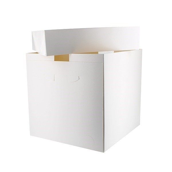 White Tall Cake Box - 355 X 355 X 304mm (14 X 14 X 12'')