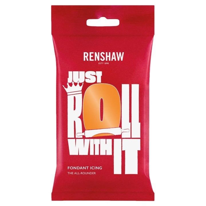 Renshaw Tiger Orange Ready to Roll Sugarpaste 250g