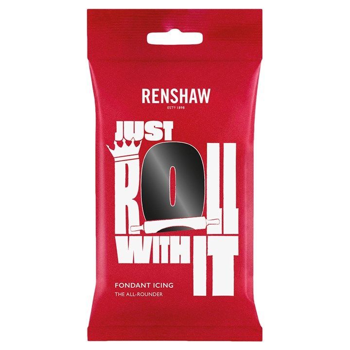 Renshaw Black Ready to Roll Sugarpaste 250g