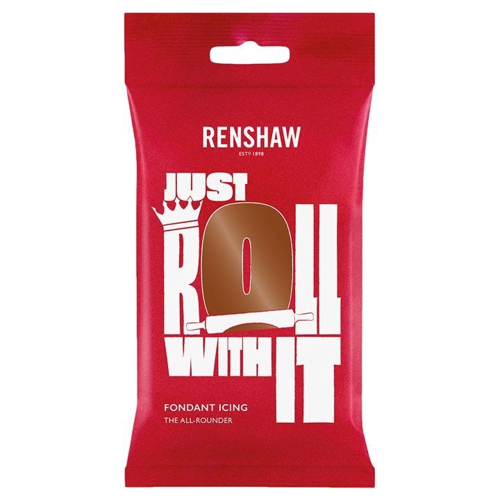 Renshaw Dark Brown Ready to Roll Sugarpaste 250g