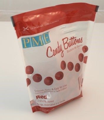PME Candy Buttons - Red - 340g