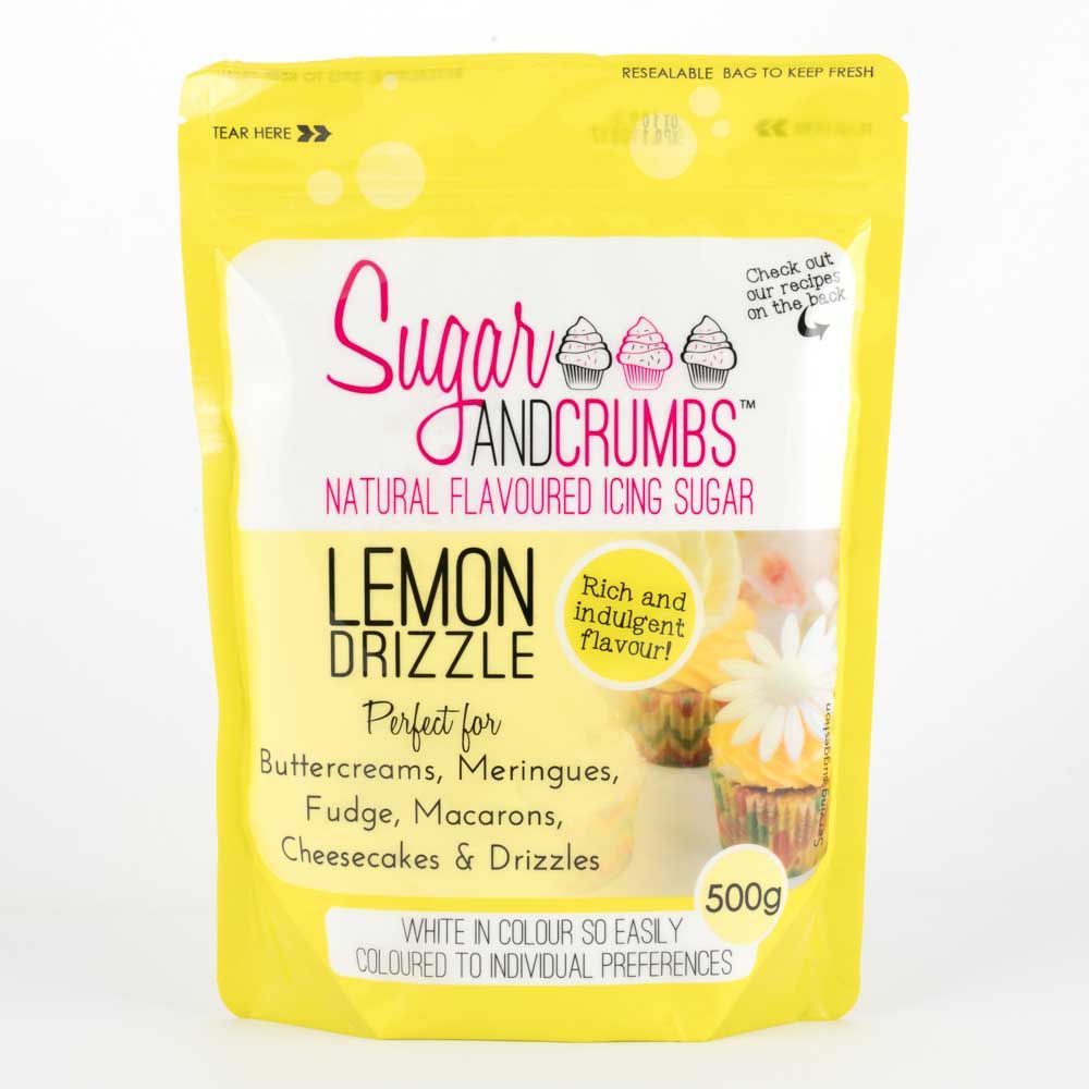 Sugar and Crumbs Natural Flavoured Icing Sugar LEMON DRIZZLE 500g