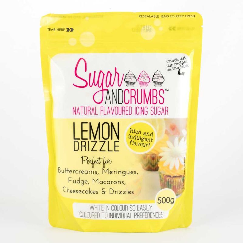 Sugar and Crumbs Natural Flavoured Icing Sugar LEMON DRIZZLE 500g