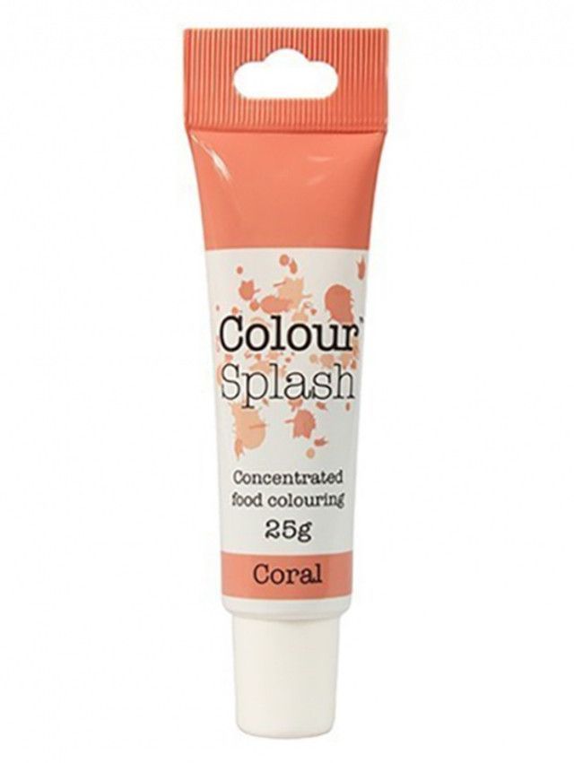 CULPITT Colour Splash Gel Paste Colouring 25g Coral