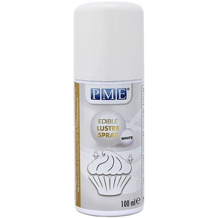 PME Edible Lustre Spray - White 100ml LS707