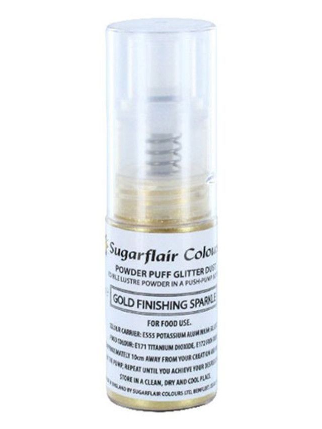 Sugarflair Powder Puff Finishing Sparkle - Gold - 10g