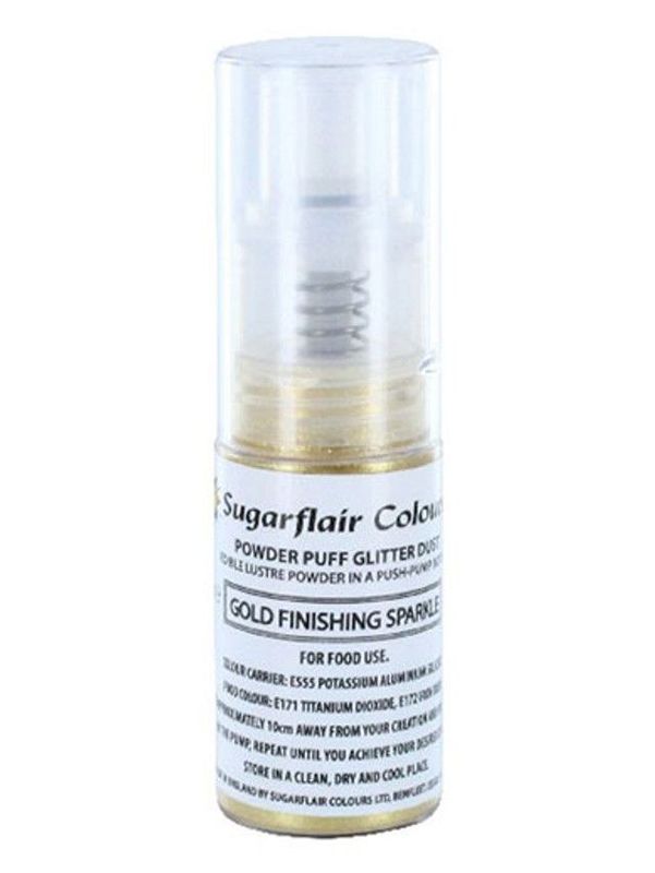 Sugarflair Powder Puff Finishing Sparkle - Gold - 10g