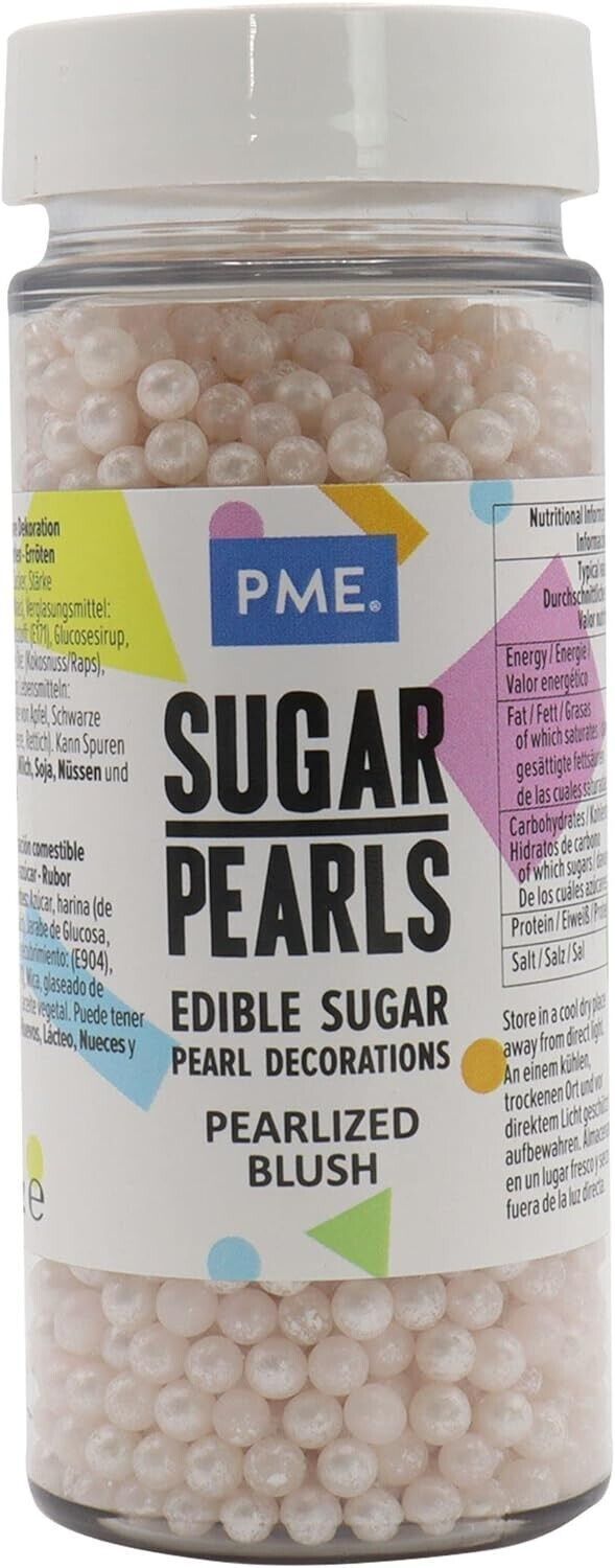 PME SUGAR PEARLS - PEARLIZED OYSTER (100G / 3.5 OZ)