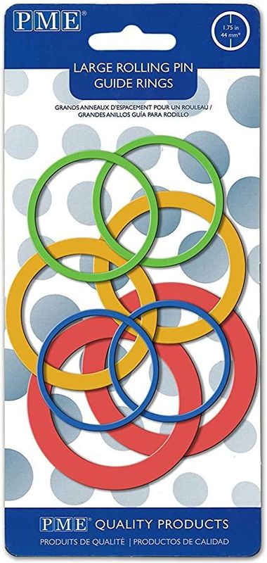 PME Rolling Pin Guide Rings - Large - Set Of 4 PPR01