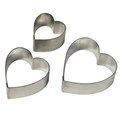 PME STAINLESS STEEL CUTTERS - HEART/ARUM LILY SET OF 3 HT267