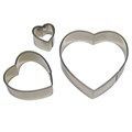 PME STAINLESS STEEL CUTTERS - HEART SET/3 SH251