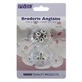 PME BRODERIE CUTTERS - LEAF & 3 PETAL EYELET SET OF 2 BA403