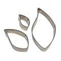 PME STAINLESS STEEL CUTTERS - LEAF SET OF 3 SL252