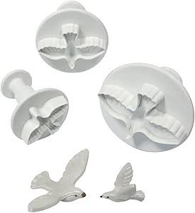 PME NOVELTY PLUNGER CUTTER - S/M/L DOVE SET OF 3 DV1010