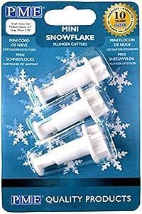 PME NOVELTY PLUNGER CUTTER - S/M/L MINI SNOWFLAKE SET OF 3 SF709