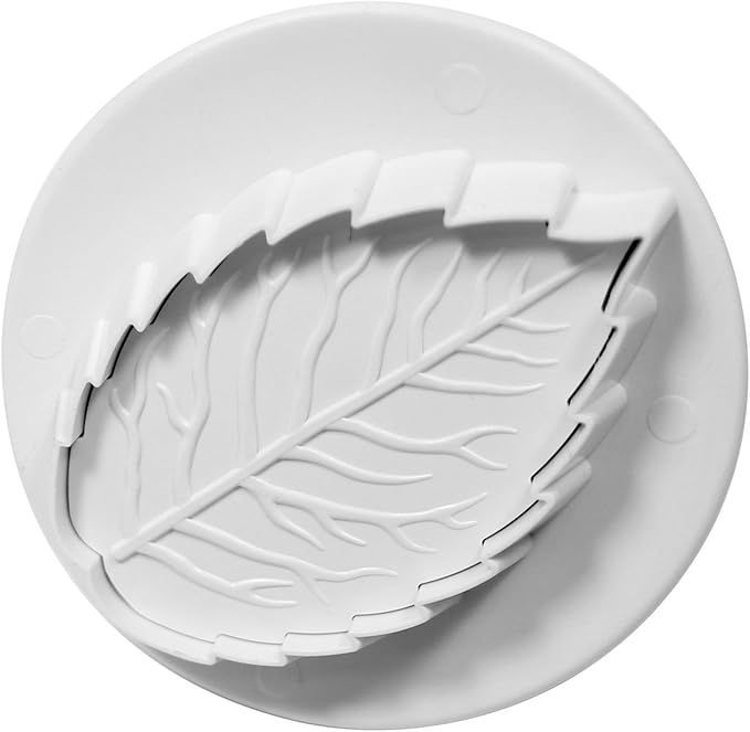 PME FOLIAGE PLUGER CUTTERS - LARGE VEINED ROSE LEAF (40MM / 1.6”) RL529