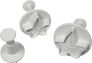 PME FOLIAGE PLUGER CUTTERS - S/M/L VEINED IVY LEAF SET OF 3 IL540