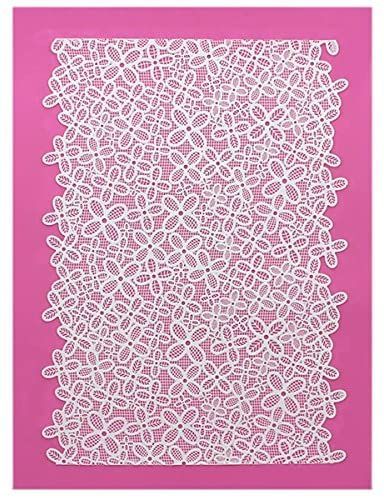 Cake Lace Victoriana Large Mat, Pink CL - 08