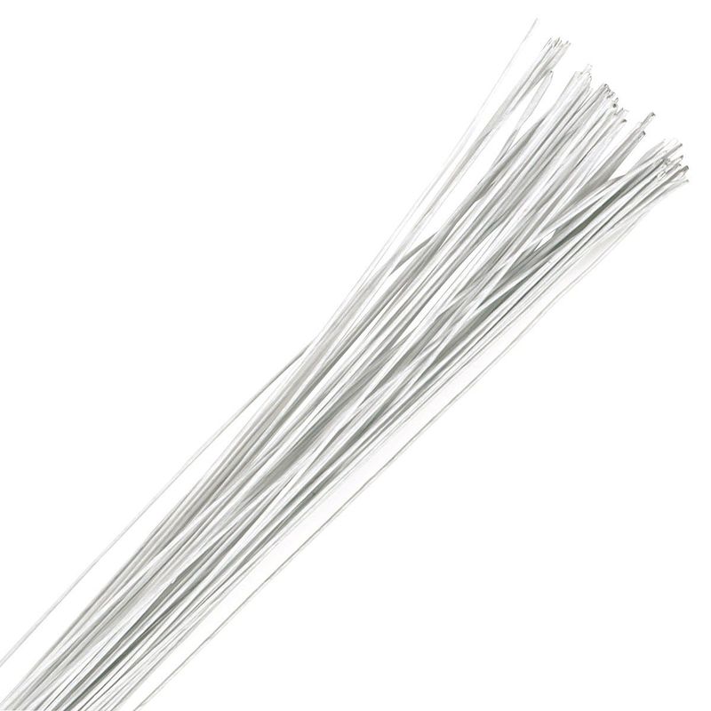 White Floral Wire - 24 Gauge (0.56mm) 50PK 1384W