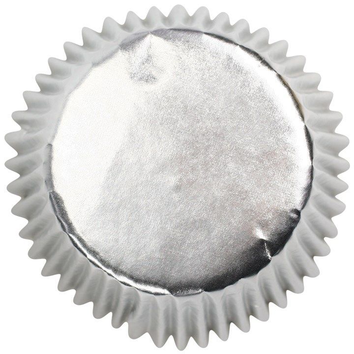 Silver Foil Baking Cases x50 2406