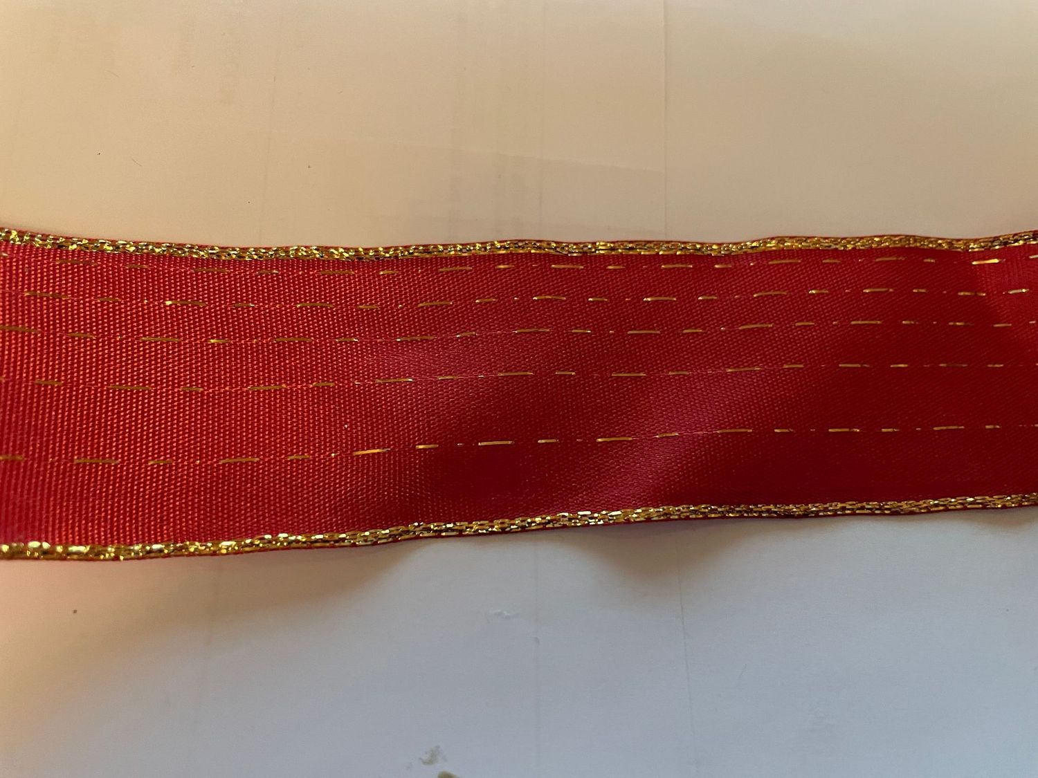 40mm Red Merry Christmas Ribbon - x 1m