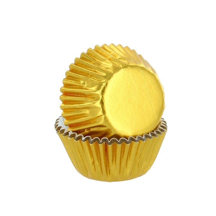 Gold Petit Four Baking Cases x25