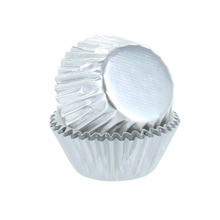 Silver Petit Four Baking Cases x25