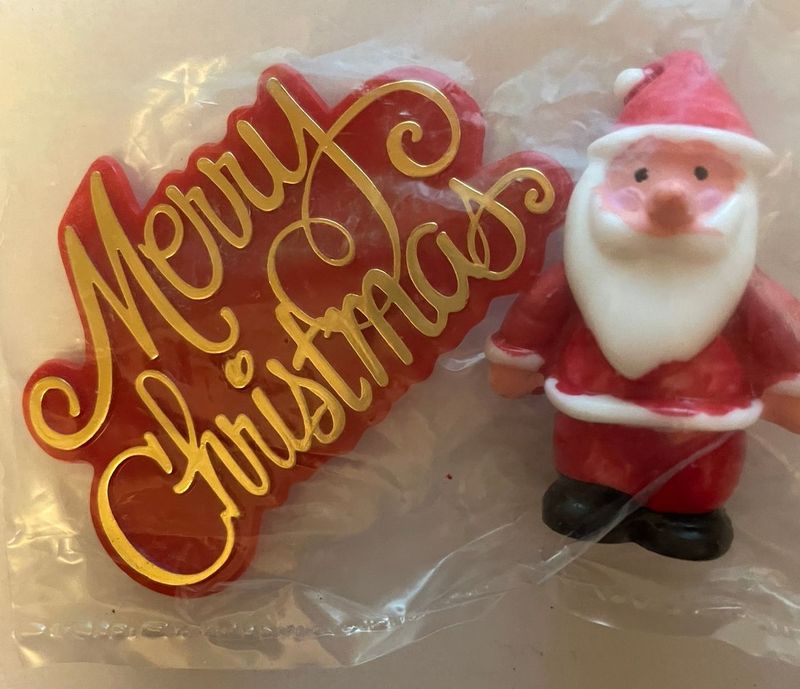 Christmas Cake Decorations Packs Father Christmas & Motto